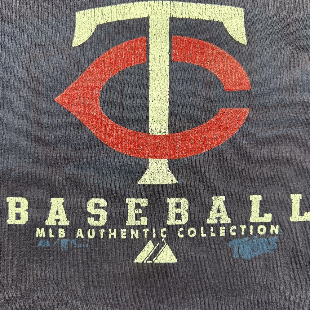 Minnesota Twins Hoodie Mens 2XL Purple MLB Baseball Majestic Authentic Pullover - Picture 2 of 7
